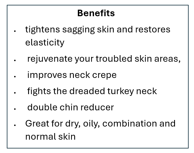 Neck Firming and Skin Tightening Cream 30ml/50ml